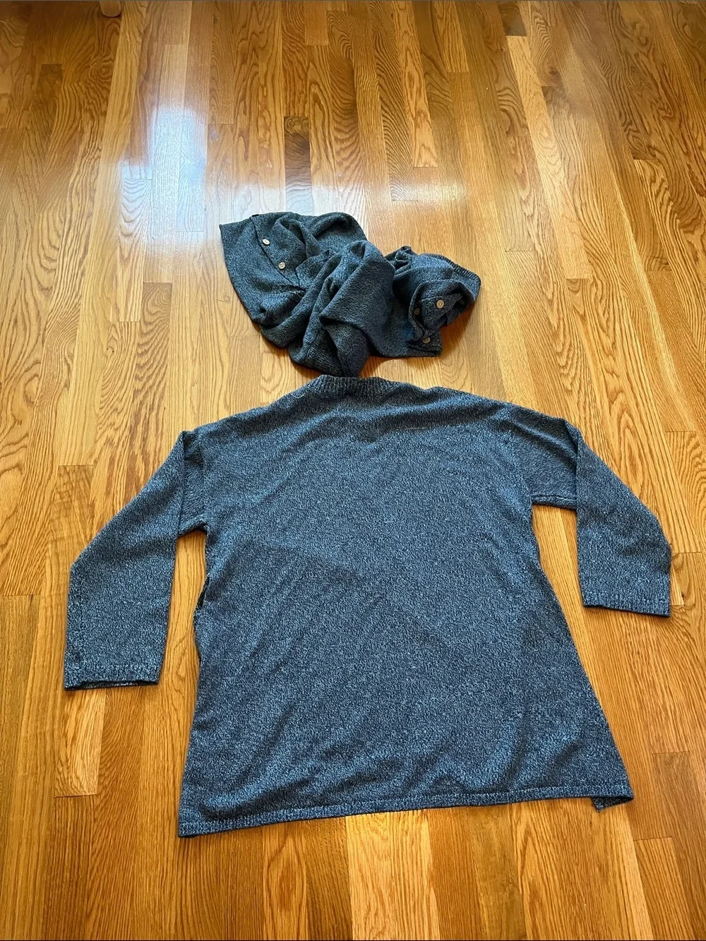 Free People Button Up Sweater Set in Blue Sea Combo Size XS